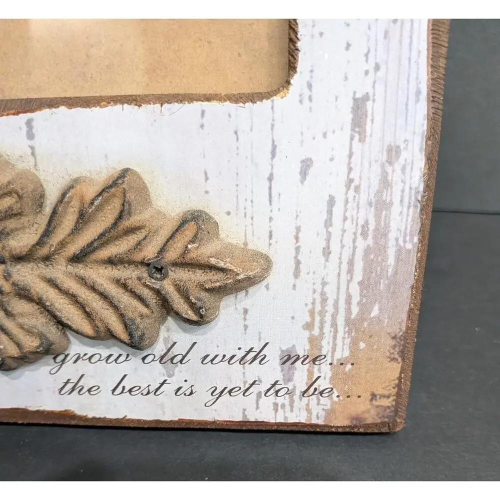 Vintage Farmhouse Frame Anniversary Wedding Count Your Blessings Grow Old With